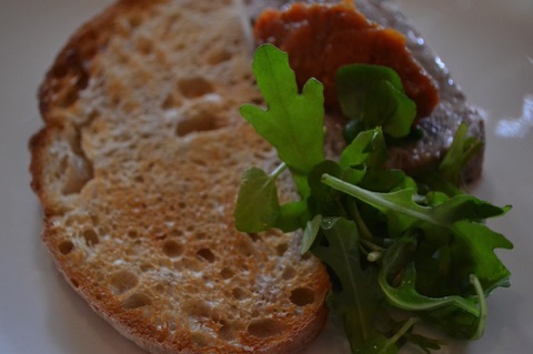 Venison and green peppercorn terrine